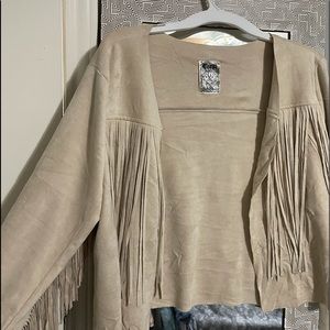 Vocal Fringe Suede Sweater/Jacket